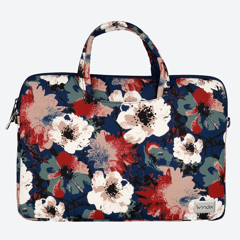 Wonder Briefcase Laptop 15-16 inches blue and camellias POK042629 cena un informācija | Somas portatīvajiem datoriem | 220.lv