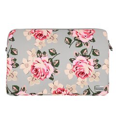 Wonder Sleeve Laptop 15-16 inches grey and roses POK042648 цена и информация | Рюкзаки, сумки, чехлы для компьютеров | 220.lv