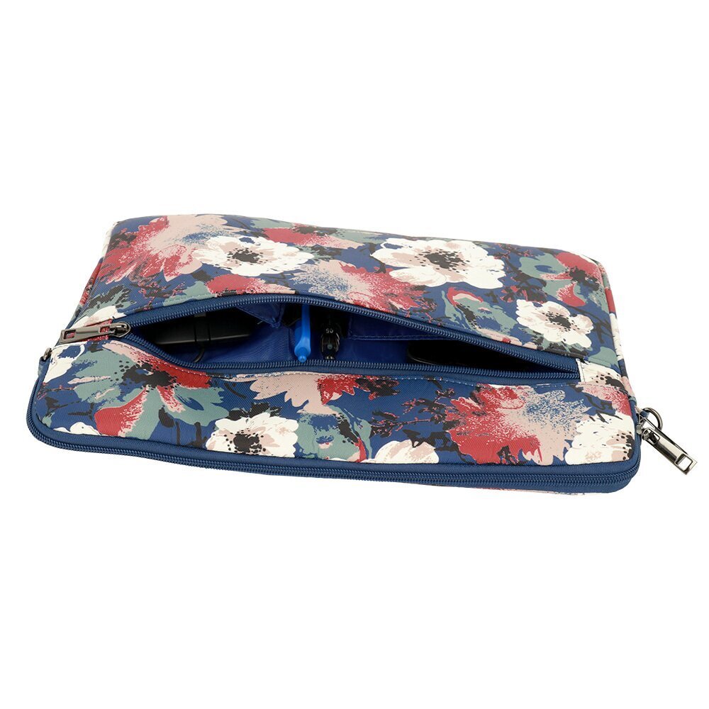 Wonder Sleeve Laptop 17 inches blue and camellias POK042653 cena un informācija | Somas portatīvajiem datoriem | 220.lv