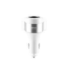 REMAX Car Charger RCC-218 Journey Series - 2xUSB + cigarette lighter socket - 24W 4,8A White цена и информация | Зарядные устройства для телефонов | 220.lv