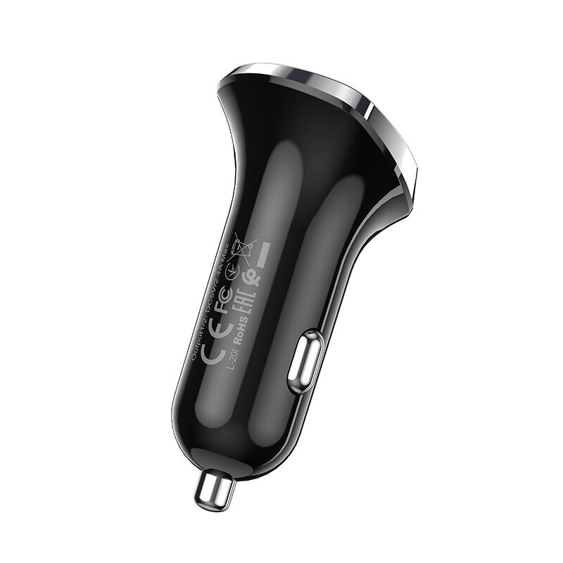 Borofone Car charger BZ15 Auspicious - 2xUSB - 2,4A black цена и информация | Lādētāji un adapteri | 220.lv