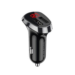 Borofone Car charger BZ15 Auspicious - 2xUSB - 2,4A black цена и информация | Зарядные устройства для телефонов | 220.lv