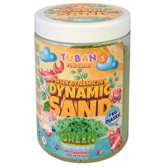 Кинетический песок Tuban, 1 кг, зеленый цена и информация | Развивающие игрушки | 220.lv