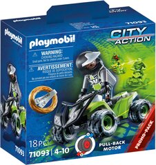 Playset Playmobil City Action Races Speed Quad 71093 цена и информация | Конструкторы и кубики | 220.lv