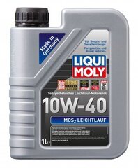 Liqui Moly MoS2 Vienmērīgas darbības motoreļļa 10W-40, 1l cena un informācija | Motoreļļas | 220.lv