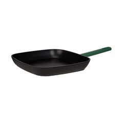 Сковорода с волнистым покрытием Чёрный Зеленый, 28 x 28 см цена и информация | Cковородки | 220.lv