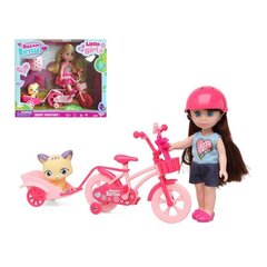 Кукла с питомцем Dream Bicycle Розовый цена и информация | Игрушки для девочек | 220.lv