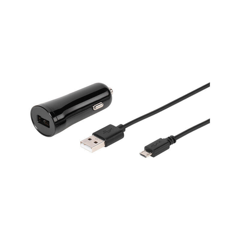 Automašīnas telefona lādētājs Vivanco USB 2.4A 1,2m (60022) cena un informācija | Lādētāji un adapteri | 220.lv