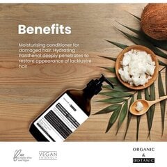 Kondicionieris Madagascan Coconut Organic & Botanic (500 ml) cena un informācija | Matu kondicionieri, balzāmi | 220.lv