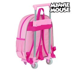 3D skolas soma ar riteņiem Minnie Mouse cena un informācija | Skolas somas | 220.lv