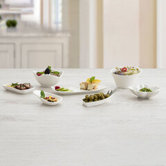 Поднос для закусок Quid Select Керамика Белый (20,5 x 7,5 см) (Pack 6x) цена и информация | Посуда, тарелки, обеденные сервизы | 220.lv