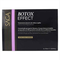 Līdzeklis Apjomam Saga Botox Effect (6 x 10 ml) cena un informācija | Kosmētika matu stiprināšanai | 220.lv