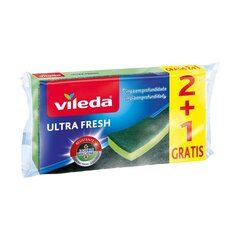 Mazgāšanas spilventiņš Vileda Ultra Fresh 3gab cena un informācija | Tīrīšanas piederumi | 220.lv