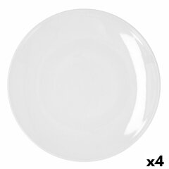 Šķivis Bidasoa Glacial Coupe Keramika Balts (30 cm) (4x) cena un informācija | Trauki, šķīvji, pusdienu servīzes | 220.lv