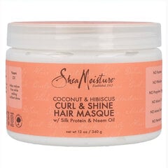 Капиллярная маска Shea Moisture Coconut &amp; Hibiscus Curl (340 g) цена и информация | Средства для укрепления волос | 220.lv