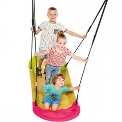 WOOPIE Swing Stork's Nest Grandoh Green Pink līdz 150 kg cena un informācija | Šūpoles | 220.lv