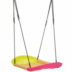 WOOPIE Swing Stork's Nest Grandoh Green Pink līdz 150 kg cena un informācija | Šūpoles | 220.lv