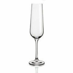 Бокал для шампанского Belia Bohemia, прозрачное стекло, 6 штук (200 мл) цена и информация | Стаканы, фужеры, кувшины | 220.lv