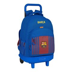 Skolas mugursoma ar riteņiem F.C. Barcelona M918 (33 x 45 x 22 cn) cena un informācija | Skolas somas | 220.lv