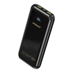 Powerbank Pisen BL-D68LS 10000mAh 22.5W (black) cena un informācija | Lādētāji-akumulatori (Power bank) | 220.lv