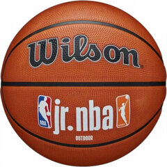 Баскетбольный мяч Wilson JR NBA Fam Logo 5 Синий цена и информация | Баскетбольные мячи | 220.lv