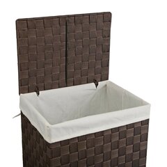 Универсальная корзина Versa, шоколад / ротанг (32 x 46 x 24 cм) цена и информация | Аксессуары для ванной комнаты | 220.lv