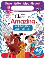 Disney Classics: Amazing Wipe-Clean Activities цена и информация | Книги для самых маленьких | 220.lv