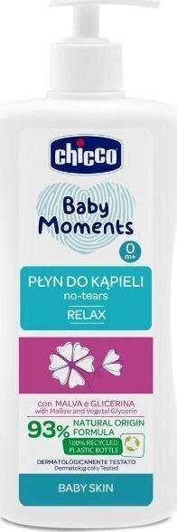 Vannas putas Chicco Baby Moments, 500 ml cena un informācija | Bērnu kosmētika, līdzekļi jaunajām māmiņām | 220.lv