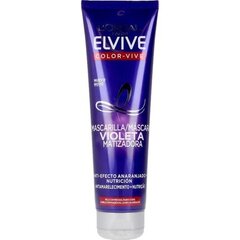 Krāsojoša Maska Elvive Color-vive Violeta L'Oreal Make Up (150 ml) cena un informācija | Matu uzlabošanai | 220.lv