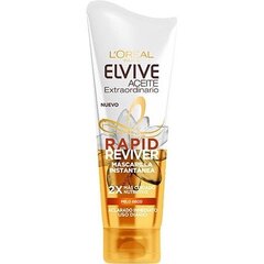 Spēcinoša Matu Maska Elvive Rapid Reviver L'Oreal Make Up (180 ml) cena un informācija | Matu uzlabošanai | 220.lv