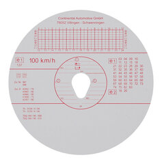 Tahogrāfa disks, 100 gab/iepakojumā - 100 Km/h cena un informācija | Auto piederumi | 220.lv