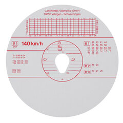 Tahogrāfa disks, 100 gab/iepakojumā - 140 Km/h cena un informācija | Auto piederumi | 220.lv