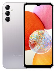 Samsung Galaxy A14 4/128GB SM-A145RZSVEUB Silver цена и информация | Мобильные телефоны | 220.lv