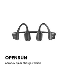 Shokz Open Run, black - Open-ear wireless headphones цена и информация | Наушники с микрофоном Asus H1 Wireless Чёрный | 220.lv