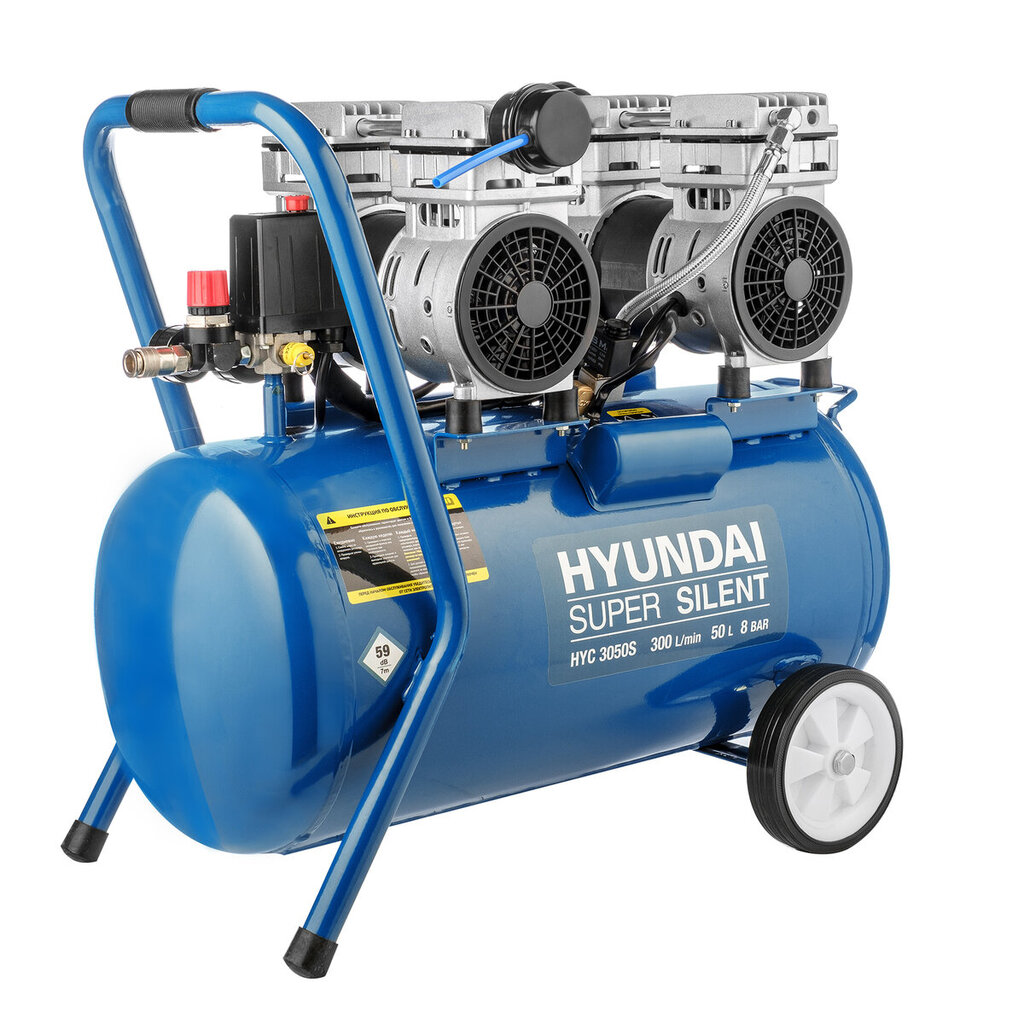 Gaisa kompresors HYUNDAI HYC 1500-50S cena un informācija | Kompresori | 220.lv