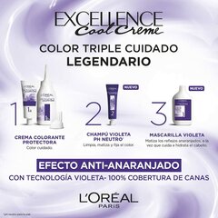 Permanents Krāsojošs Krēms L'Oreal Make Up Excellence Cool Creme 8,11 Gaiši Pelēcīgi Blonds цена и информация | Краска для волос | 220.lv