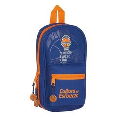 Пенал-рюкзак Valencia Basket Синий Оранжевый цена и информация | Пеналы | 220.lv