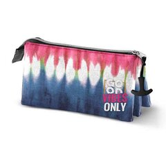 Trīsvietīgs futrālis Karactermania Eco Omp! Good Vibes Only Tie Dye Denim (23 x 11 x 10 cm) cena un informācija | Penāļi | 220.lv