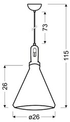 Candellux подвесной светильник Robinson цена и информация | Люстры | 220.lv