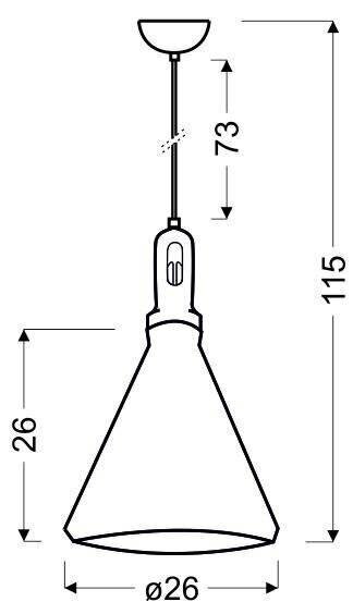 Candellux piekaramā lampa Robinson цена и информация | Piekaramās lampas | 220.lv