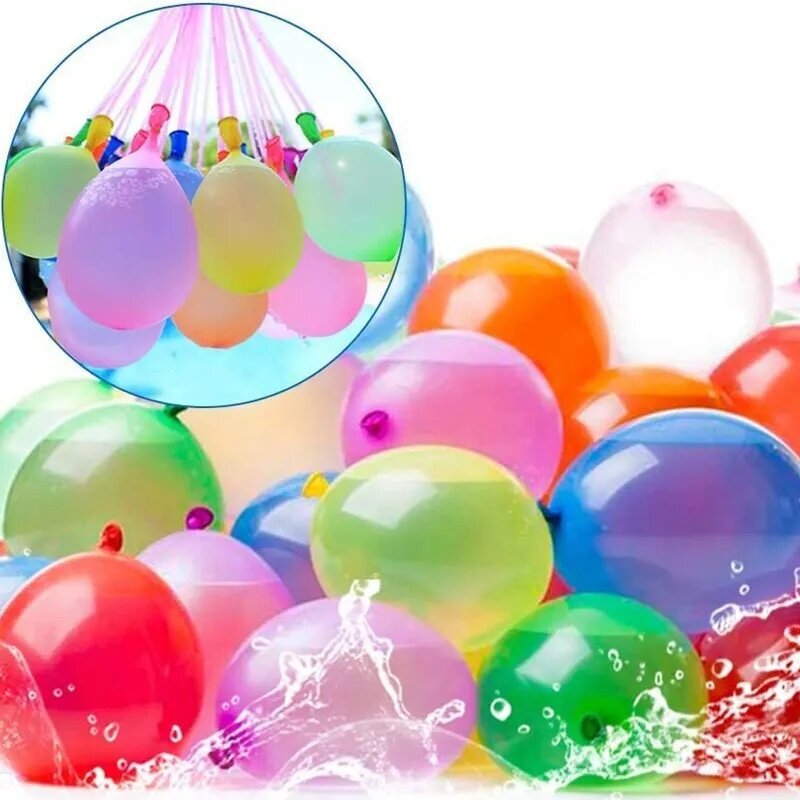 Ūdens baloni 111 bumbiņas iepakojumā, pašaizveras, bioloģiski noārdās cena un informācija | Ūdens, smilšu un pludmales rotaļlietas | 220.lv