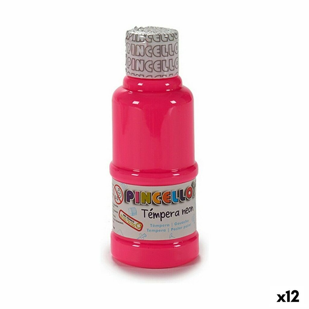 Tempera Neon Rozā 120 ml (12 gb.) cena un informācija | Modelēšanas un zīmēšanas piederumi | 220.lv