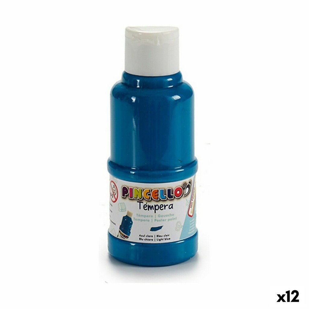 Tempera Gaiši Zils (120 ml) (12 gb.) cena un informācija | Modelēšanas un zīmēšanas piederumi | 220.lv