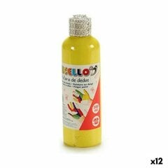 Pirkstu krāsa 200 ml Dzeltens 12 gb. цена и информация | Принадлежности для рисования, лепки | 220.lv