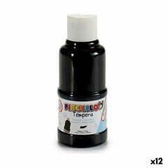 Tempera Melns (120 ml) (12 gb.) cena un informācija | Modelēšanas un zīmēšanas piederumi | 220.lv