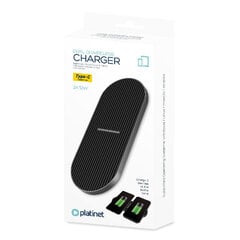 Platinet wireless charger 2x10W PWCDB цена и информация | Зарядные устройства для телефонов | 220.lv