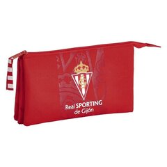 Несессер Real Sporting de Gijón Красный цена и информация | Пеналы | 220.lv