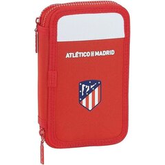 Двойной пенал Atlético Madrid Белый Красный (28 pcs) цена и информация | Пеналы | 220.lv