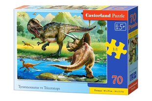 Castorland Tyrannosaurus vs Triceratops puzle, 70 gab. цена и информация | Пазлы | 220.lv