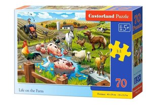 Puzle Castorland Dzīve fermā, 70 gab. cena un informācija | Puzles, 3D puzles | 220.lv
